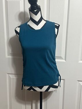 Satva Women’s Unity Ruched Teal Tank Top